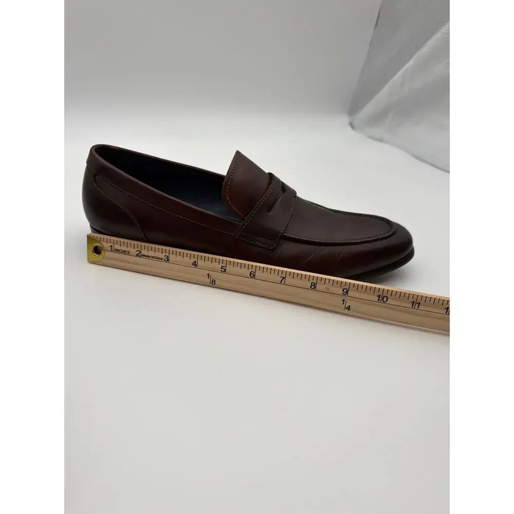 Blake McKay Davis Men’s Brown Leather Penny Loafers Size 10.5 NWOT